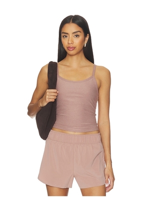 Beyond Yoga Spacedye Forever Waist Length Tank Top in Taupe. Size S. Also in XS, M, L.