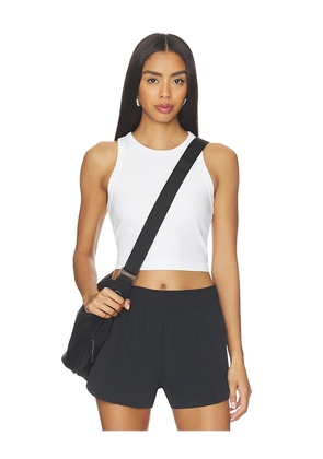 Beyond Yoga Garment Dye Rib Cropped Tank Top in White. Size S. Also in XS, M, L.