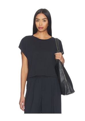 Beyond Yoga Studio Luxe Cropped Tee in Black. Size S. Also in XS, M, L.