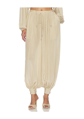 Camila Coelho Nerea Pant in Tan. Size S. Also in XS, XXS, M, L, XL.