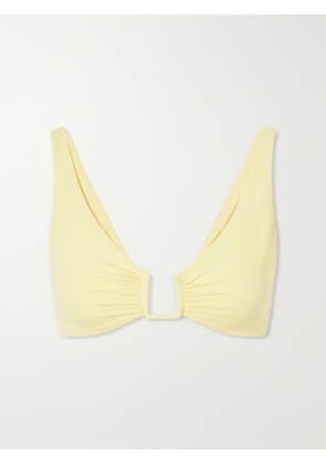 Away That Day - Palma Gathered Bikini Top - Yellow - x small,small,medium,large