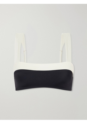 Away That Day - Grenada Recycled Stretch Bikini Top - Black - x small,small,medium,large