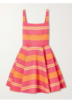 Emilia Wickstead - Mini Mona Striped Twill Mini Dress - Pink - UK 4,UK 6,UK 8,UK 10,UK 12,UK 14,UK 16