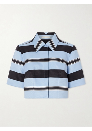 Emilia Wickstead - Natalie Striped Twill Shirt - Blue - UK 4,UK 6,UK 8,UK 10,UK 12,UK 14,UK 16