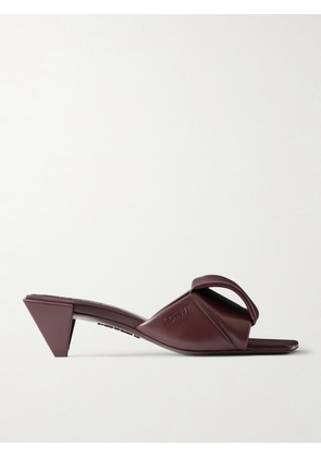 LOEWE - Origami 45 Leather Sandals - Burgundy - FR35,FR36,FR37,FR38,FR39,FR40,FR41,FR42