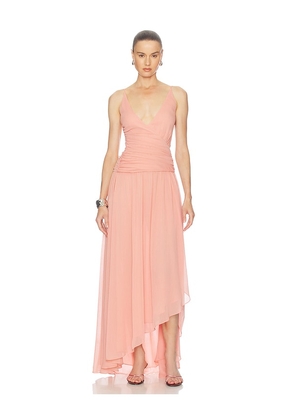 Arcina Ori Delilah Dress in Peach. Size XS. Also in S, M, L, XL.