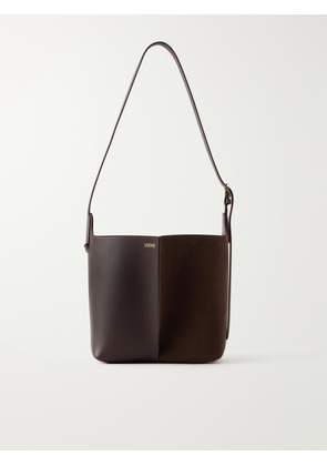 LOEWE - Bilbao Suede And Leather Tote - Brown - One size