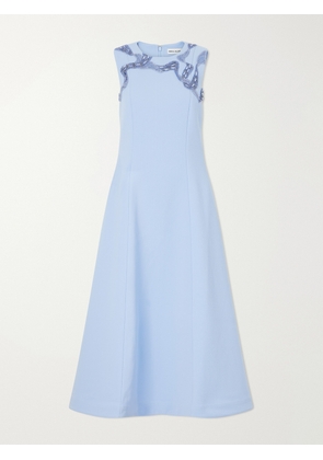 Rebecca Vallance - Aylin Embellished Cady Midi Dress - Blue - UK 4,UK 6,UK 8,UK 10,UK 12,UK 14