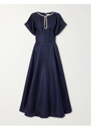 Rebecca Vallance - Embellished Moire Gown - Blue - UK 4,UK 6,UK 8,UK 10,UK 12,UK 14