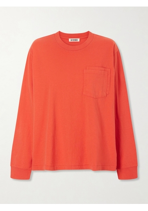B SIDES - Double Pocket-detail Cotton T-shirt - Red - x small,small,medium,large