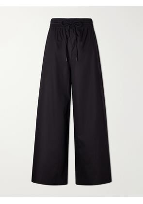 La Ligne - Cotton Wide-leg Pants - Black - xx small,x small,small,medium,large,x large