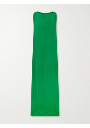 STAUD - Dalia Silk Maxi Dress - Green - x small,small,medium,large