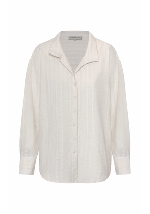 Andres Otalora Un Tej Oversized Cotton-Jacquard Shirt - Moda Operandi