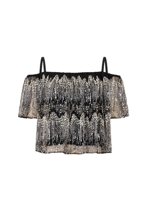 Rabanne Embellished Tulle Top - Moda Operandi
