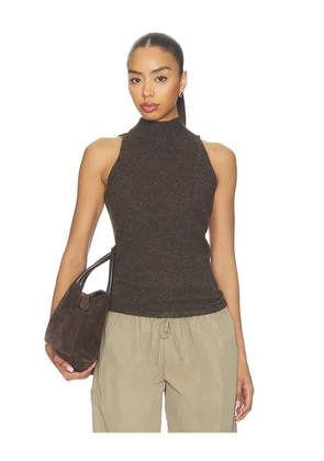 Geel Antonia Top in Chocolate. Size S. Also in L, M, XS.