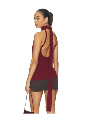 Geel Antonia Top in Burgundy. Size S. Also in L, M, XS.