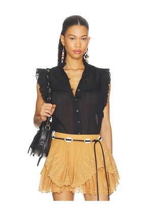 Isabel Marant Etoile Dersia Top in Black. Size 34/2. Also in 36/4, 38/6, 40/8, 42/10.