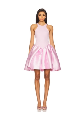 Marques ' Almeida Mikado Rib Jersey Short Princess Dress in Pink. Size XS. Also in L.