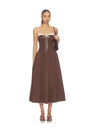 NIA Thomas Dress in Chocolate. Size S. Also in XS, M, L, XL.