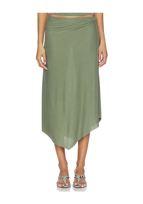 NIA Francesca Skirt in Olive. Size S. Also in XS, M, L, XL.