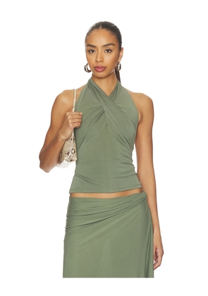 NIA Noemi Top in Olive. Size S. Also in XS, M, L, XL.