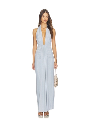 Lovers and Friends Remy Maxi Dress in Blue. Size XS. Also in XXS, S, M, L, XL.