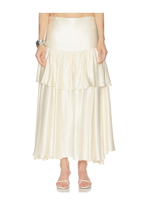 LAMARQUE Chalina Skirt in Cream. Size S. Also in XS, M, L.