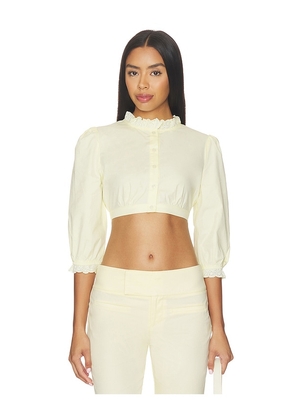 LIONESS Totti Top in Yellow. Size S. Also in XXS, XS, M, L.