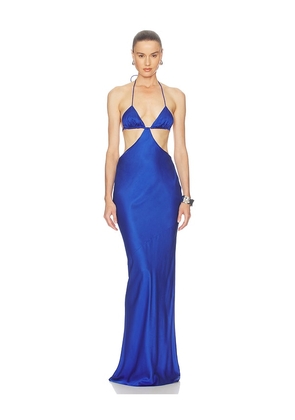 NBD Naseem Maxi Dress in Blue. Size XXS. Also in XS, S, M, L, XL.