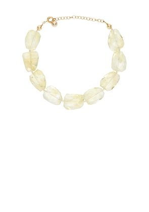 TPO Quartz Necklace in Yellow.