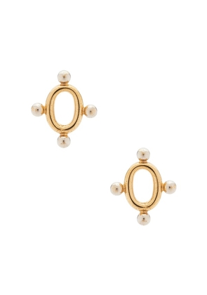 TPO Seraphine Mini Earrings in Metallic Gold.