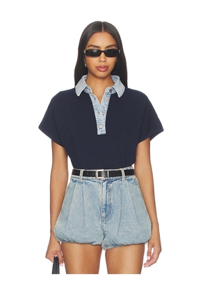 SEROYA Corsa Top in Blue. Size XXS. Also in XS, S, M, L, XL.