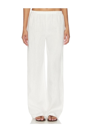 Tularosa Wilma Linen Pant in White. Size XS. Also in S, M, L, XL.