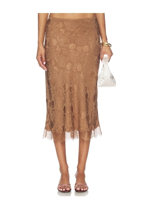 Ronny Kobo Mina Skirt in Brown. Size XS. Also in S, M, L.