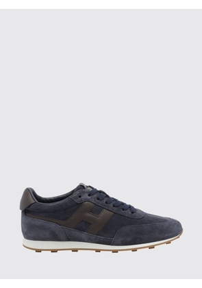 HOGAN H699 Sneakers in Calfskin and Suede with Notched Sole