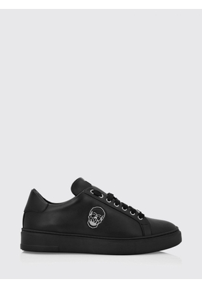PHILIPP PLEIN Skull Print Smooth Leather Low-Top Sneakers