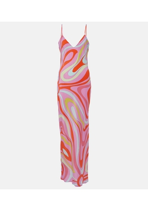 Pucci Marmo silk slip dress