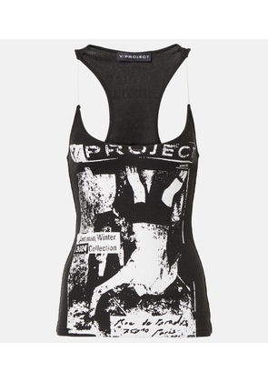 Y/Project Printed cotton jersey tank top