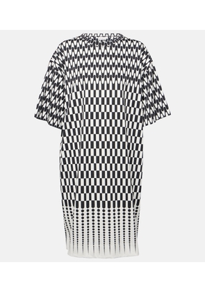 Dries Van Noten Checked cotton T-shirt dress
