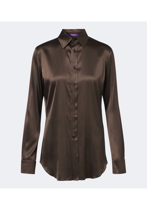 Ralph Lauren Collection Silk-blend satin shirt