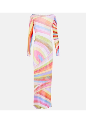 Pucci Iride tulle maxi dress