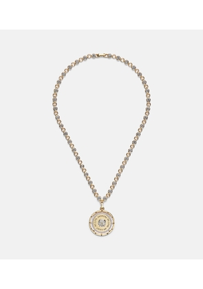 FoundRae Lovestruck Commitment 18kt gold pendant necklace with diamonds