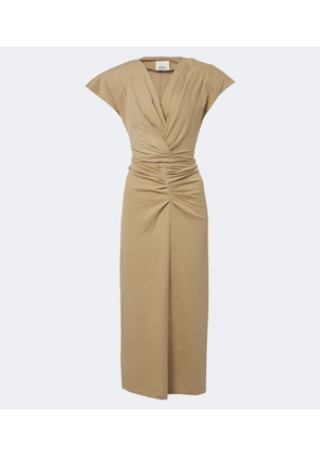 Isabel Marant Nadra gathered cotton jersey midi dress