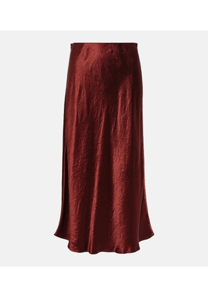 Max Mara Leisure Alessio satin midi skirt
