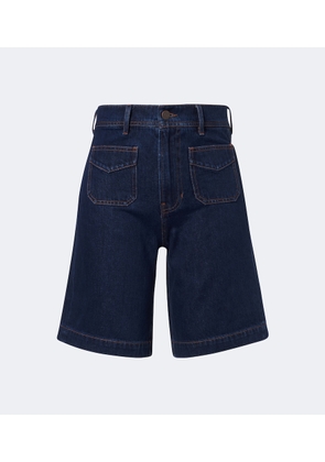 Veronica Beard Carter denim Bermuda shorts