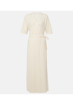 Max Mara Linen-blend wrap dress
