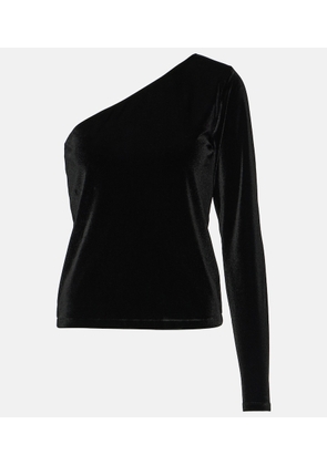 Polo Ralph Lauren One-shoulder velvet top