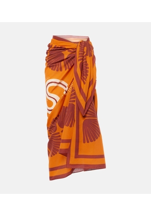 Johanna Ortiz Kene printed cotton beach cover-up