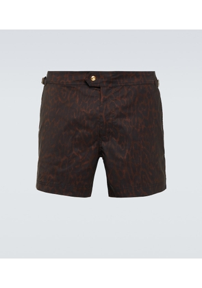 Tom Ford Cheetah-print swim trunks