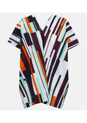 Plan C Printed cotton poplin top